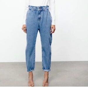 Zara Women's High Rise Blue Jeans